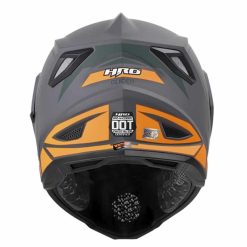 Casco Hro Mx330 Dv Guider Gris Mate Naranja3 - Punto Llantas 1