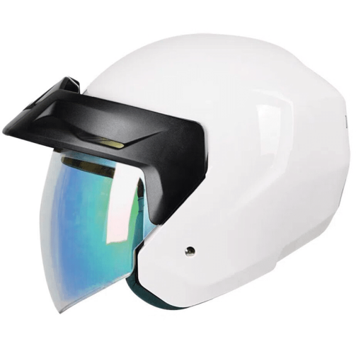 Casco Ich 101 Edicion Especial Peak Plano Blanco Brillante