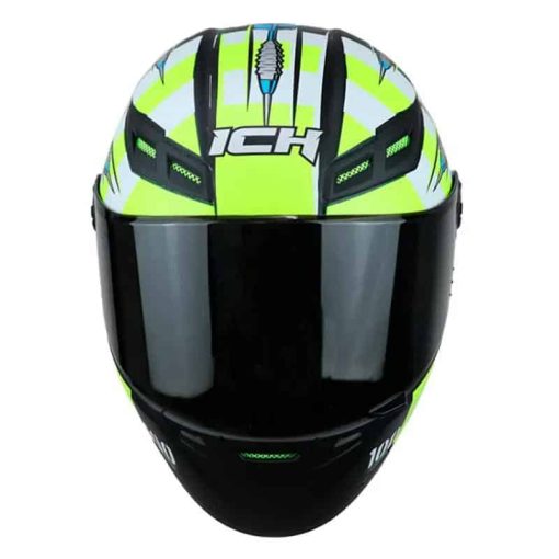 Casco Ich 501Sp Bullseye Negro Mate Amarillo - Image 3