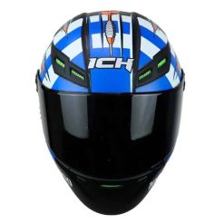 Casco Ich 501Sp Bullseye Negro Mate Azul - Punto Llantas 2