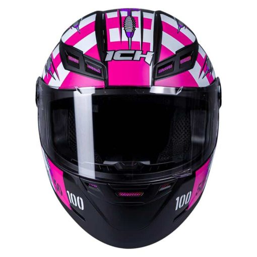 Casco Ich 501Sp Bullseye Negro Mate Fucsia - Image 4