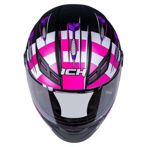 Casco Ich 501Sp Bullseye Negro Mate Fucsia - Image 3
