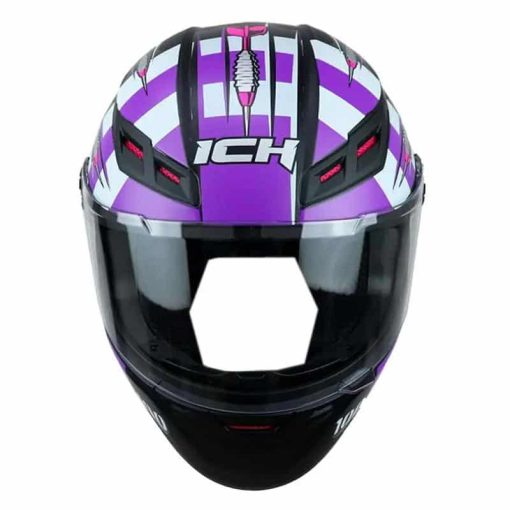 Casco Ich 501Sp Bullseye Negro Mate Morado - Image 3