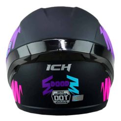 Casco Ich 501Sp Dood Negro Mate Morado1 - Punto Llantas 3