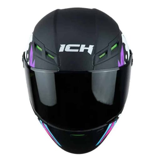 Casco Ich 501Sp Dood Negro Mate Morado - Image 2