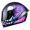 Casco Ich 501Sp Dood Negro Mate Morado4 - Punto Llantas 6