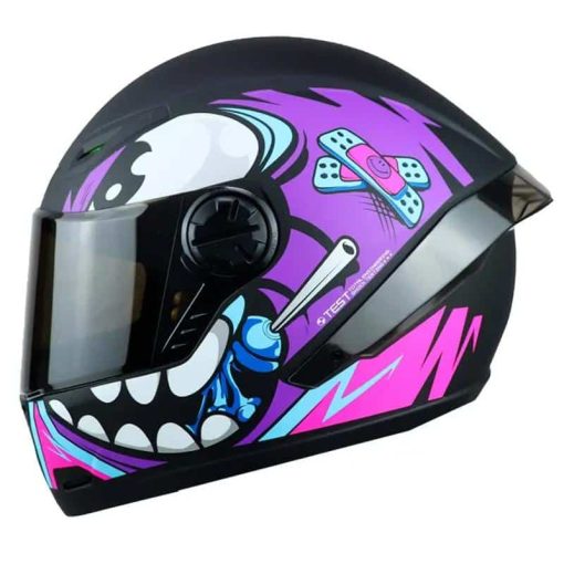 Casco Ich 501Sp Dood Negro Mate Morado
