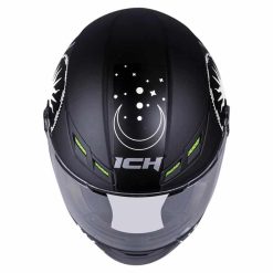 Casco Ich 501Sp Ofiuco Negro Mate Blanco - Punto Llantas 3