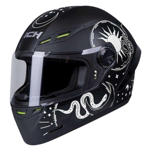 Casco Ich 501Sp Ofiuco Negro Mate Blanco - Image 3