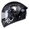 Casco Ich 501Sp Ofiuco Negro Mate Blanco4 - Punto Llantas 9