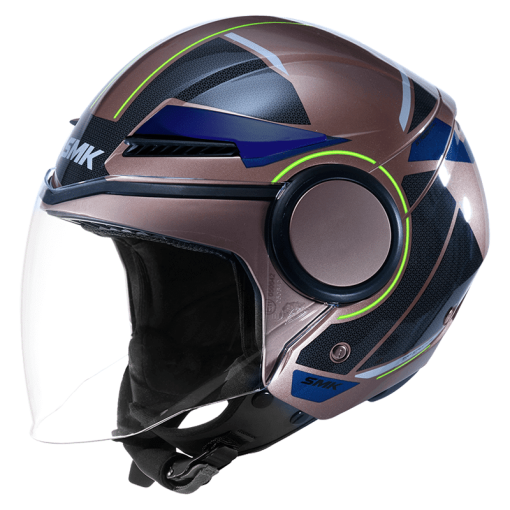 Casco Smk Streem Komplex Titanio Brillante