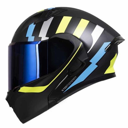 Casco Ich 3120Dv Knock Negro Brillo Amarillo - Image 2