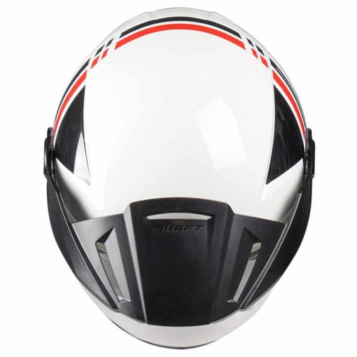 Casco Shaft 212 Jet Blanco Brillo Rojo - Image 3