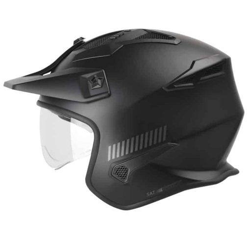 Casco Shaft 225 Pilot Solid Negro Mate Gris - Image 2