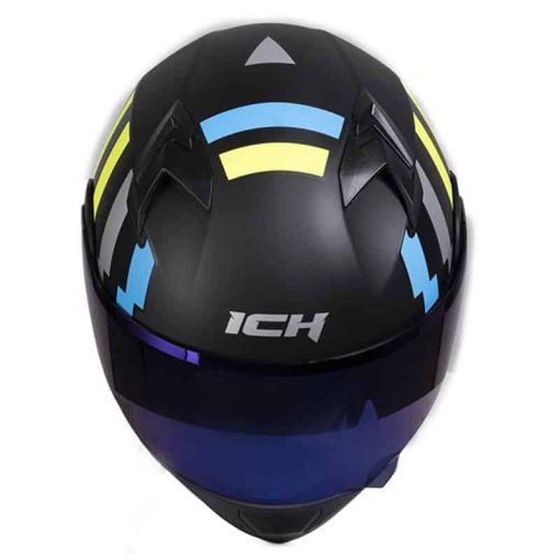 Casco Ich 3120Dv Knock Negro Brillo Amarillo - Image 4