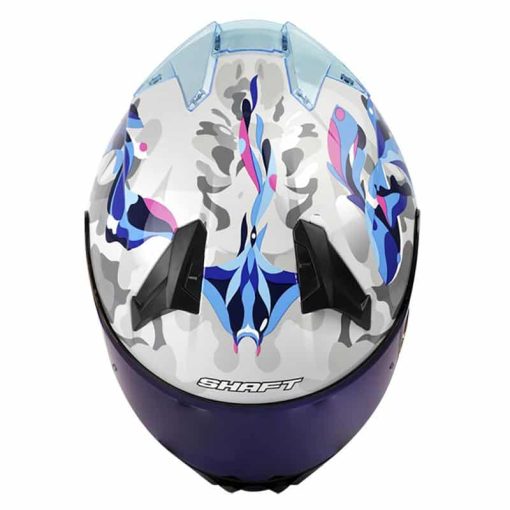 Casco Shaft 560 Aquaria  Blanco Brillo Azul - Image 2