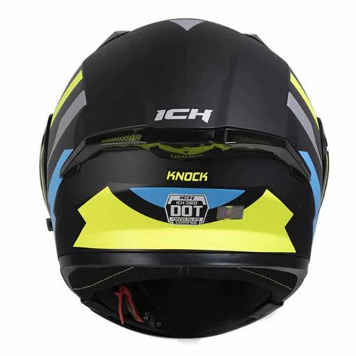 Casco Ich 3120Dv Knock Negro Brillo Amarillo - Image 3