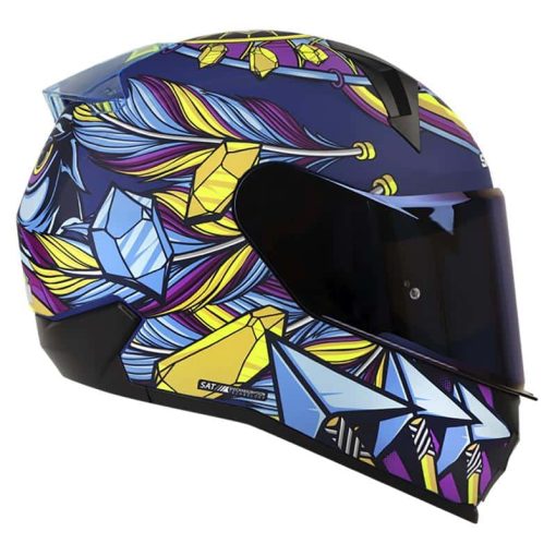 Casco Shaft 560 Dream Catcher Azul Navy Mate Morado - Image 2