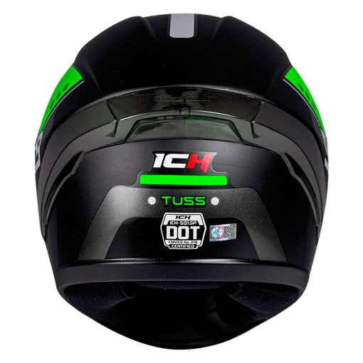 Casco Ich 501Sp Tuss Negro Mate Verde - Image 3