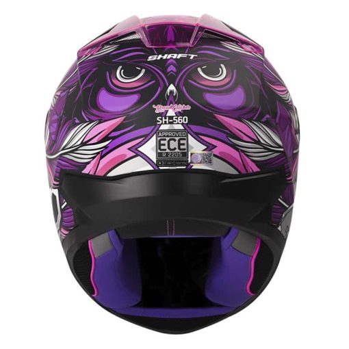 Casco Shaft 560 Dream Catcher Negro Mate Fucsia - Image 3