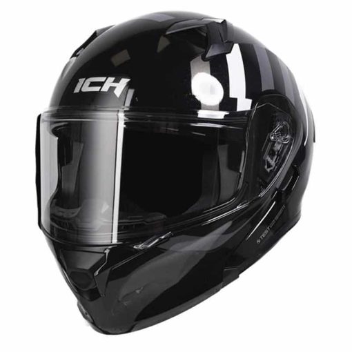 Casco Ich 3120Dv Knock Negro Mate Gris - Image 5