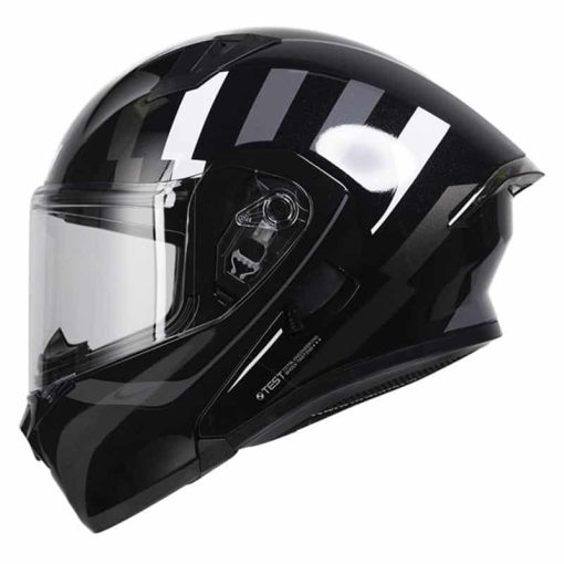 Casco Ich 3120Dv Knock Negro Mate Gris - Image 4