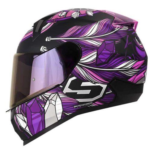 Casco Shaft 560 Dream Catcher Negro Mate Fucsia