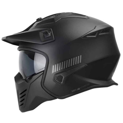 Casco Shaft 225 Pilot Solid Negro Mate Gris