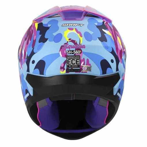 Casco Shaft 560 Aquaria  Azul Mate Fucsia - Image 6