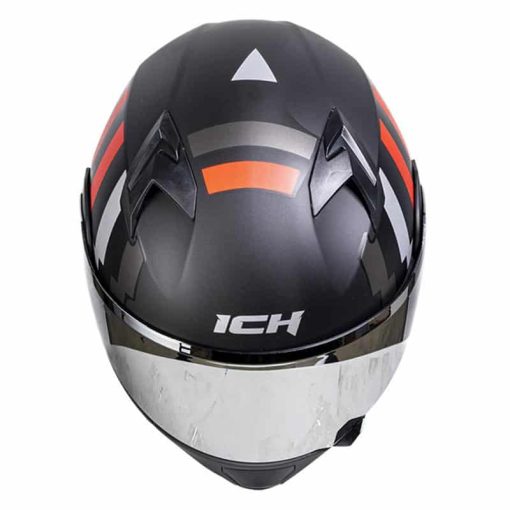 Casco Ich 3120Dv Knock Negro Brillo Rojo - Image 5