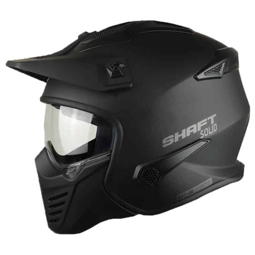 Casco Shaft 225 Pilot Solid Negro Mate