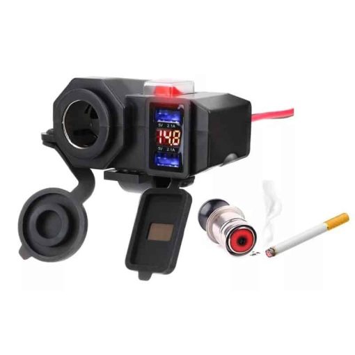 Cargador Usb Con Voltimetro Y Encendedor - Image 2