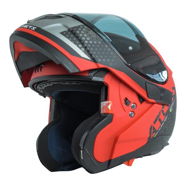Casco Mt Atom Sv Adventure A5 Rojo Mate3 - Punto Llantas 1