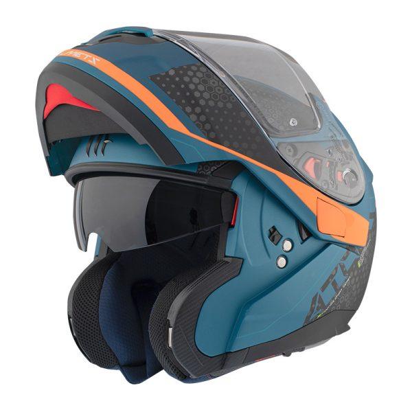 Casco Mt Atom Sv Adventure B7 Azul Mate3 - Punto Llantas 1