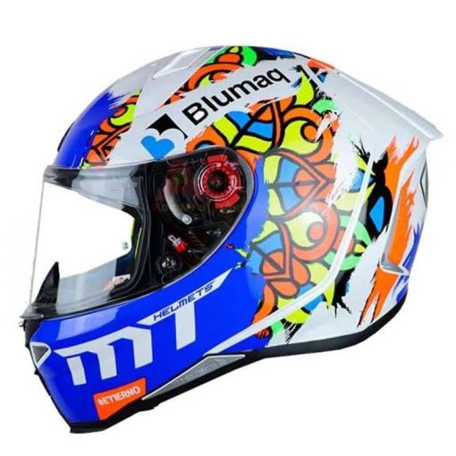 Casco Mt Revenge 2 Moto 3 A0 Blanco Perla Brillante