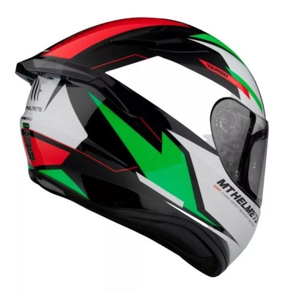 Casco Mt Targo Pro Sound C6 Verde Perla Brillo1 - Punto Llantas 2