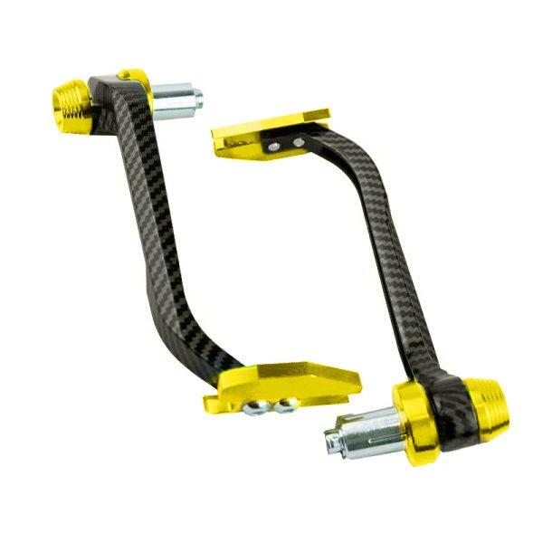 Protector De Manigueta Carbono Dorado - Punto Llantas 1