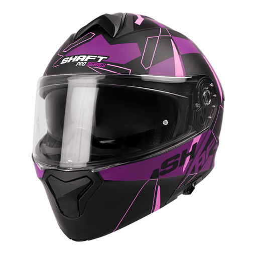 Casco Shaft Pro 4000Dv Multiverse Negro Mate Fucsia - Image 4