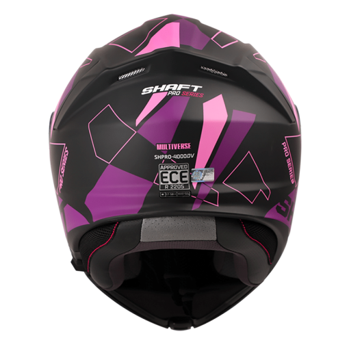 Casco Shaft Pro 4000Dv Multiverse Negro Mate Fucsia - Image 7