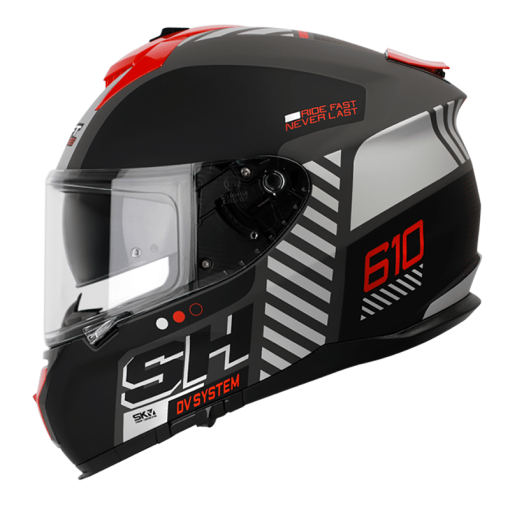 Casco Shaft Pro 610Dv Nos Gris Mate Rojo