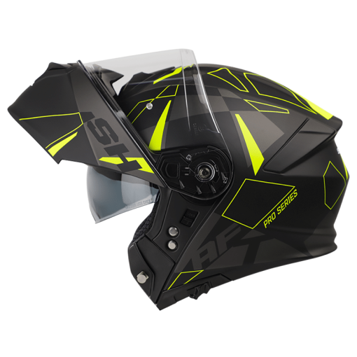 Casco Shaft Pro 4000Dv Multiverse Negro Mate Amarillo