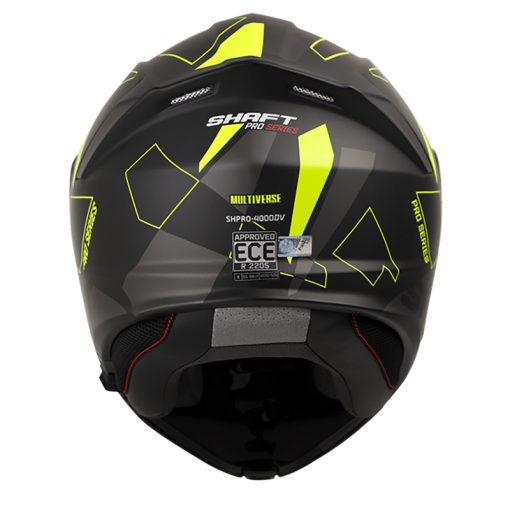 Casco Shaft Pro 4000Dv Multiverse Negro Mate Amarillo - Image 3