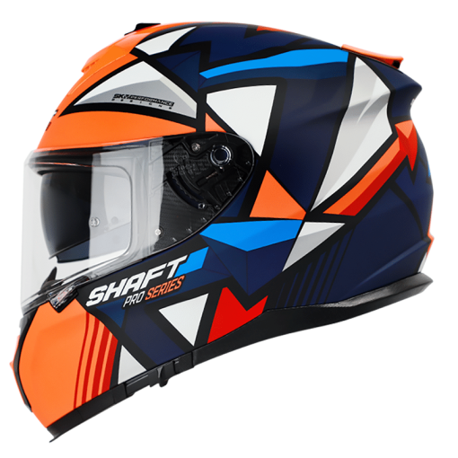 Casco Shaft Pro 610Dv Arrow Azul Navy Mate Naranja