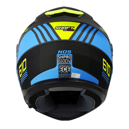 Casco Shaft Pro 610Dv Nos Gris Mate Azul - Image 4