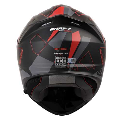 Casco Shaft Pro 4000Dv Multiverse Negro Mate Rojo - Image 4