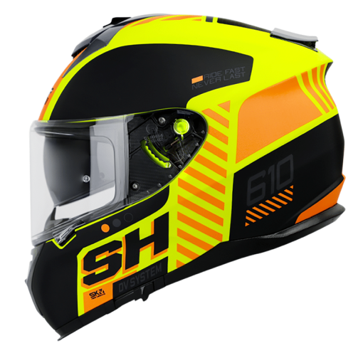 Casco Shaft Pro 610Dv Nos Amarillo Mate Naranja