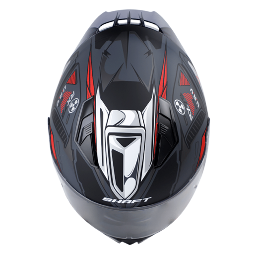 Casco Shaft 582Sp Rx78 Gris Mate Rojo - Image 3