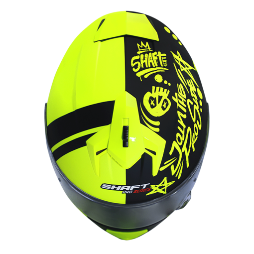 Casco Shaft Pro 610Dv Two Sides Negro Mate Amarillo - Image 3