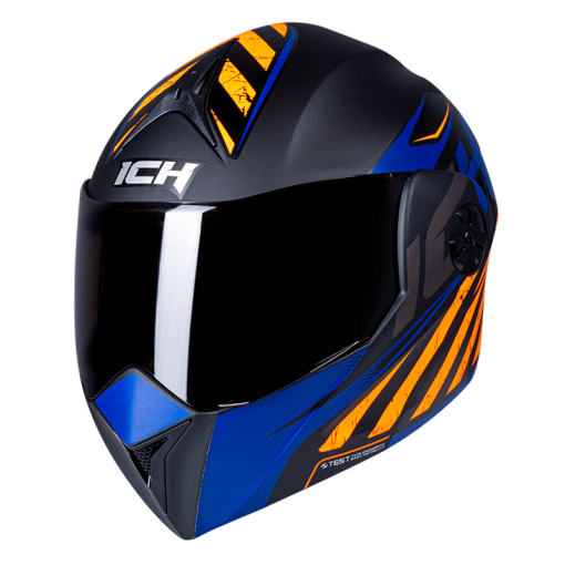 Casco Ich 3110 Tapered Negro Mate Naranja - Image 3