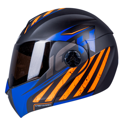 Casco Ich 3110 Tapered Negro Mate Naranja - Image 2